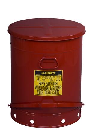 JUSTRITE 21GAL OILY WASTE CAN FOOT COVER - Flammable Storage Cabinets